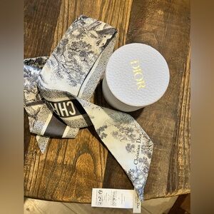 Dior christian diorToile de Jouy Sauvage Scarf Silk Twilly PERFECT CONDITION!!